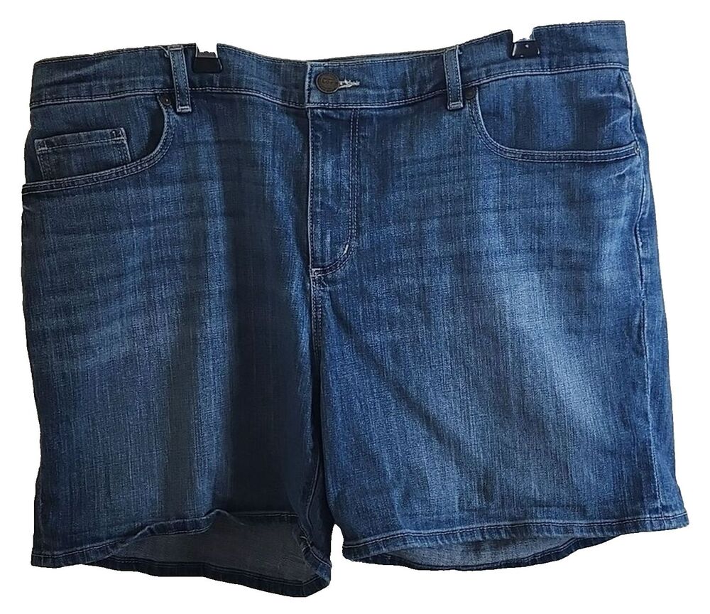 Women's Ann Taylor Loft Blue Denim Shorts, Size 14\32